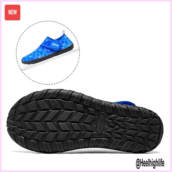 Quick Dry Water Shoes Non-Slip Barefoot Lightweight Aqua Shoes Kids Swim - Picture 4 of 7